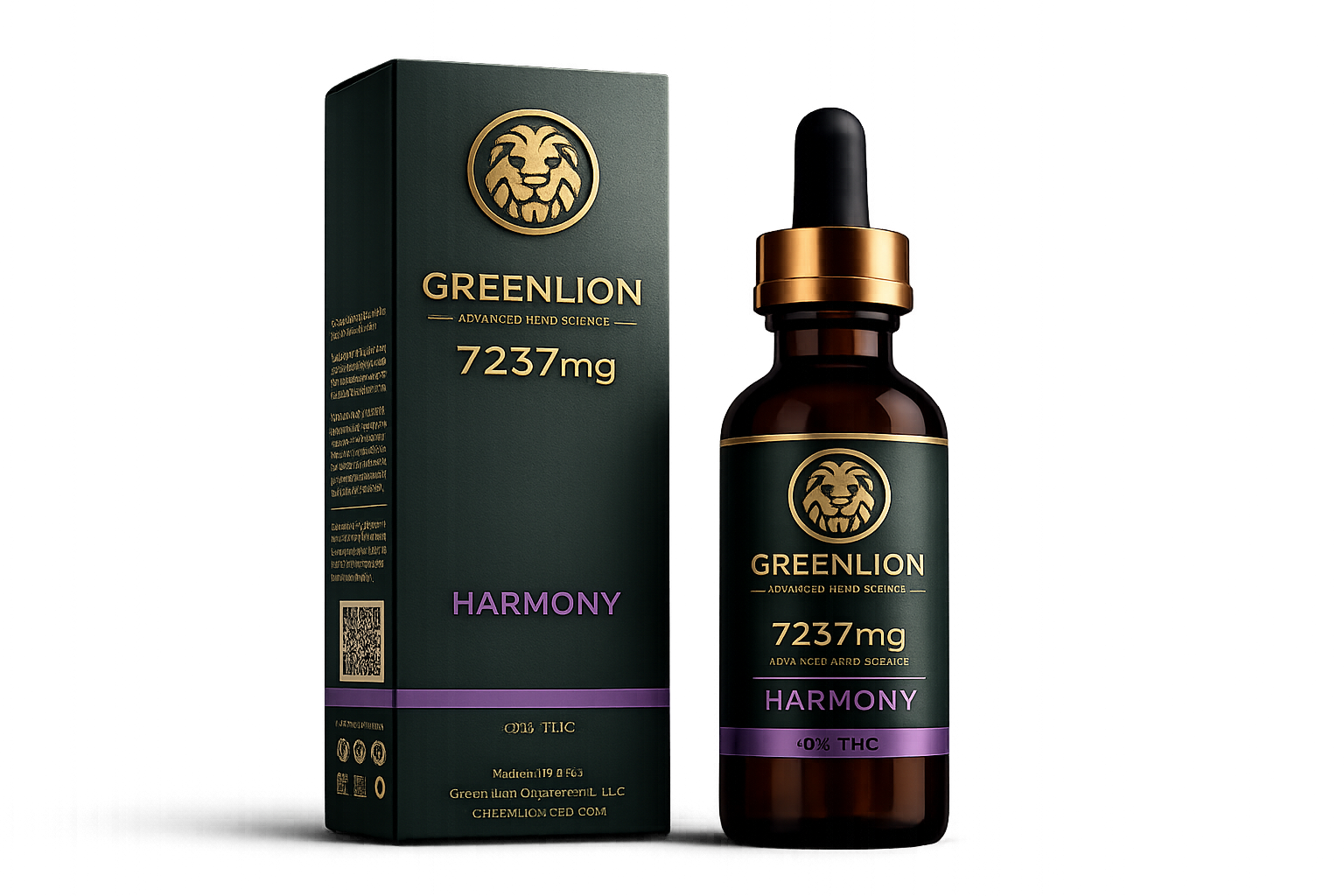 GREENLION Harmony — frasco e embalagem